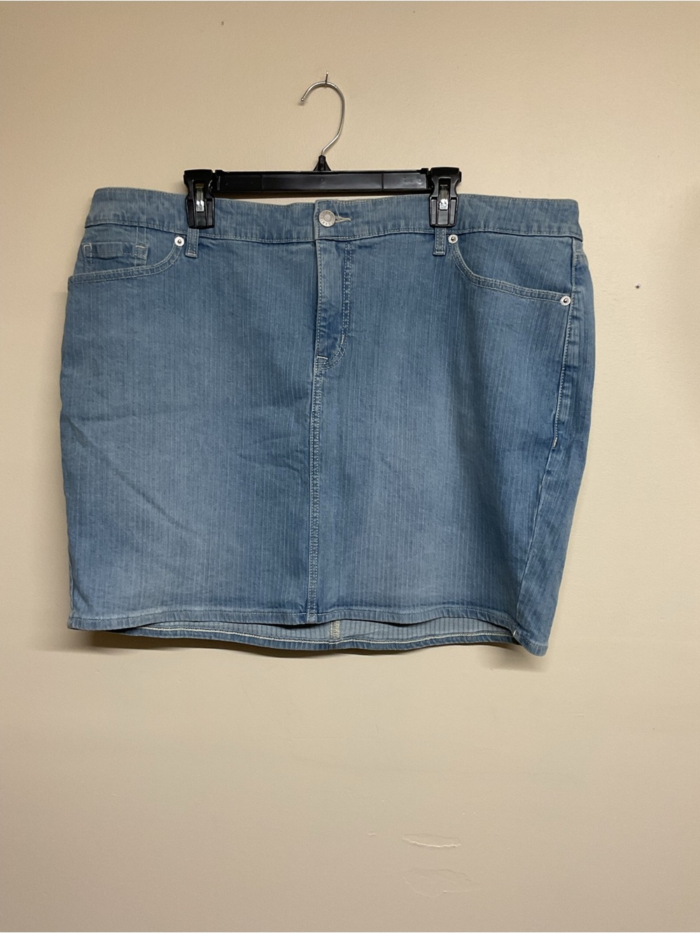 torrid Light Blue Denim Mini Skirt